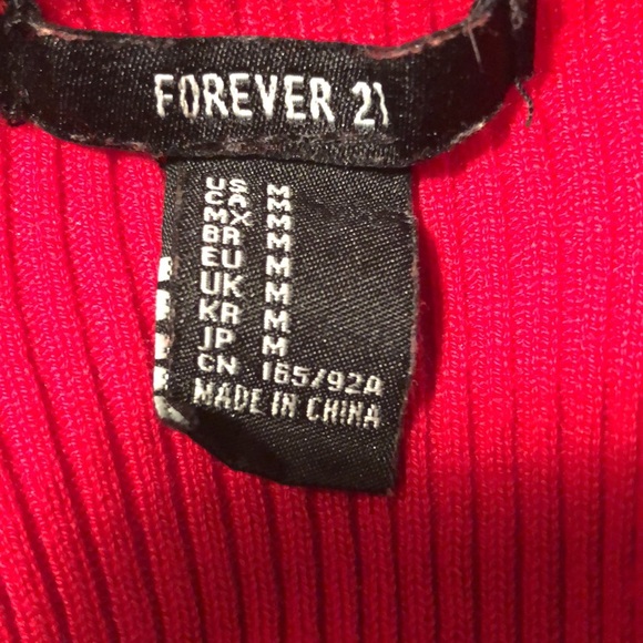 Forever 21 Ribbed pull-down zipper long sleeve - Picture 3 of 4